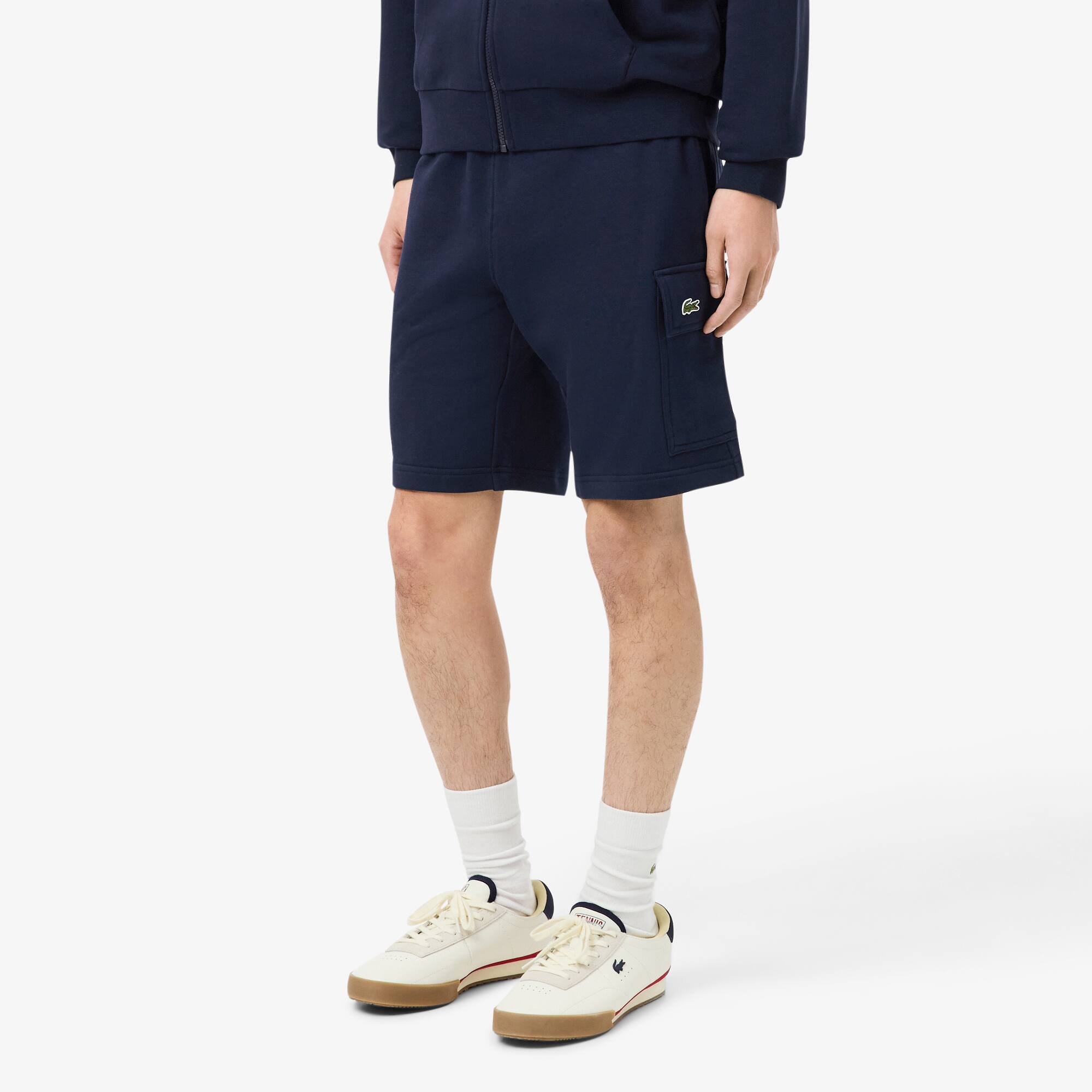 Men's Cotton Fleece Cargo Shorts - Shorts \u0026 Swim - New In 2025 | Lacoste