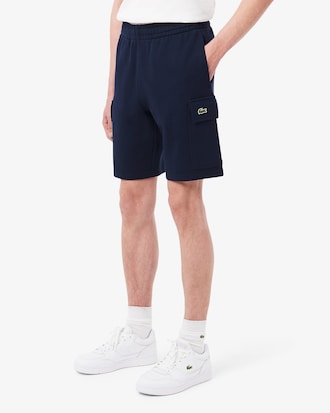 Men's Cotton Fleece Cargo Shorts