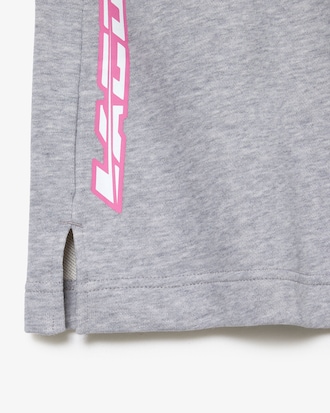 Vestido con gorro Color Block  Lacoste para ni&ntilde;a en algod&oacute;n org&aacute;nico