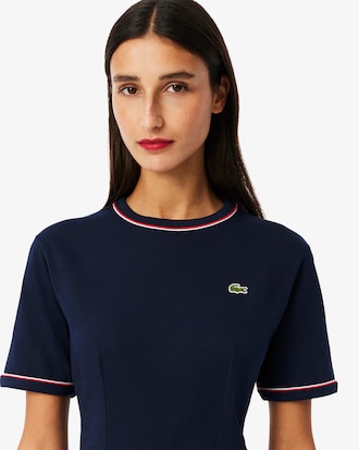 Women's Trim Accent Jersey T-Shirt Dress