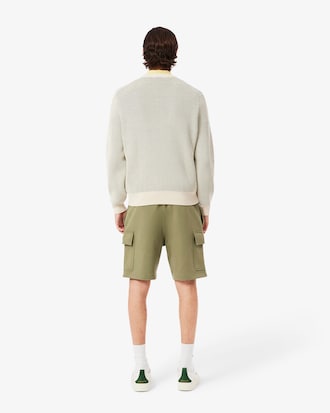 Men's Cotton Fleece Cargo Shorts