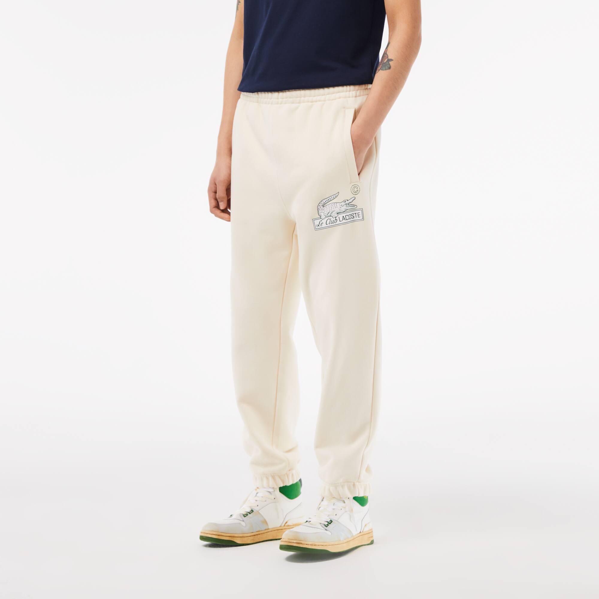 新品 LACOSTE メルトンウールコート 48 ラコステ LACOSTE ニットメルトンロングコート （ベージュ