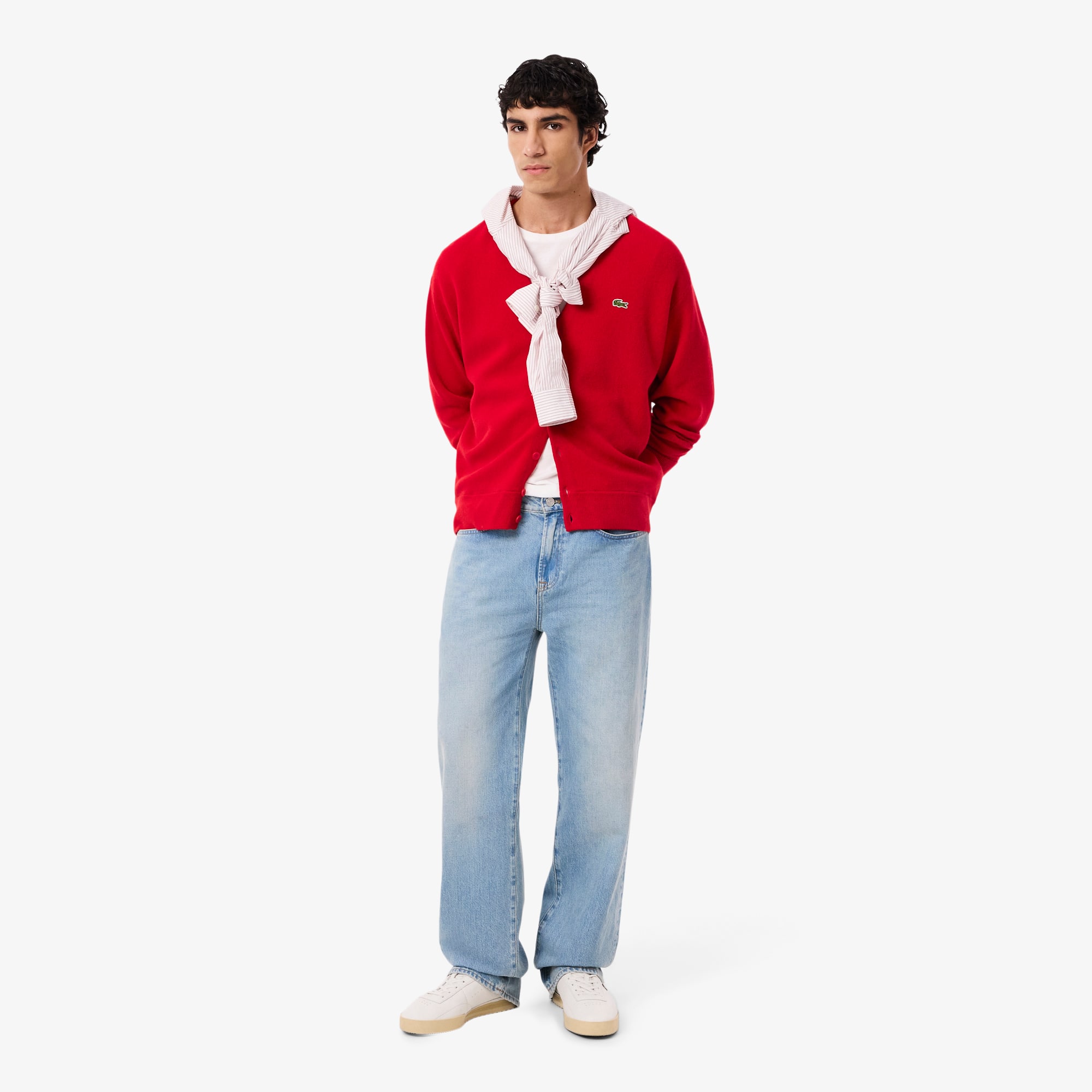 Men's Relaxed Fit Wool Cardigan - Sweaters & Sweatshirts - New In