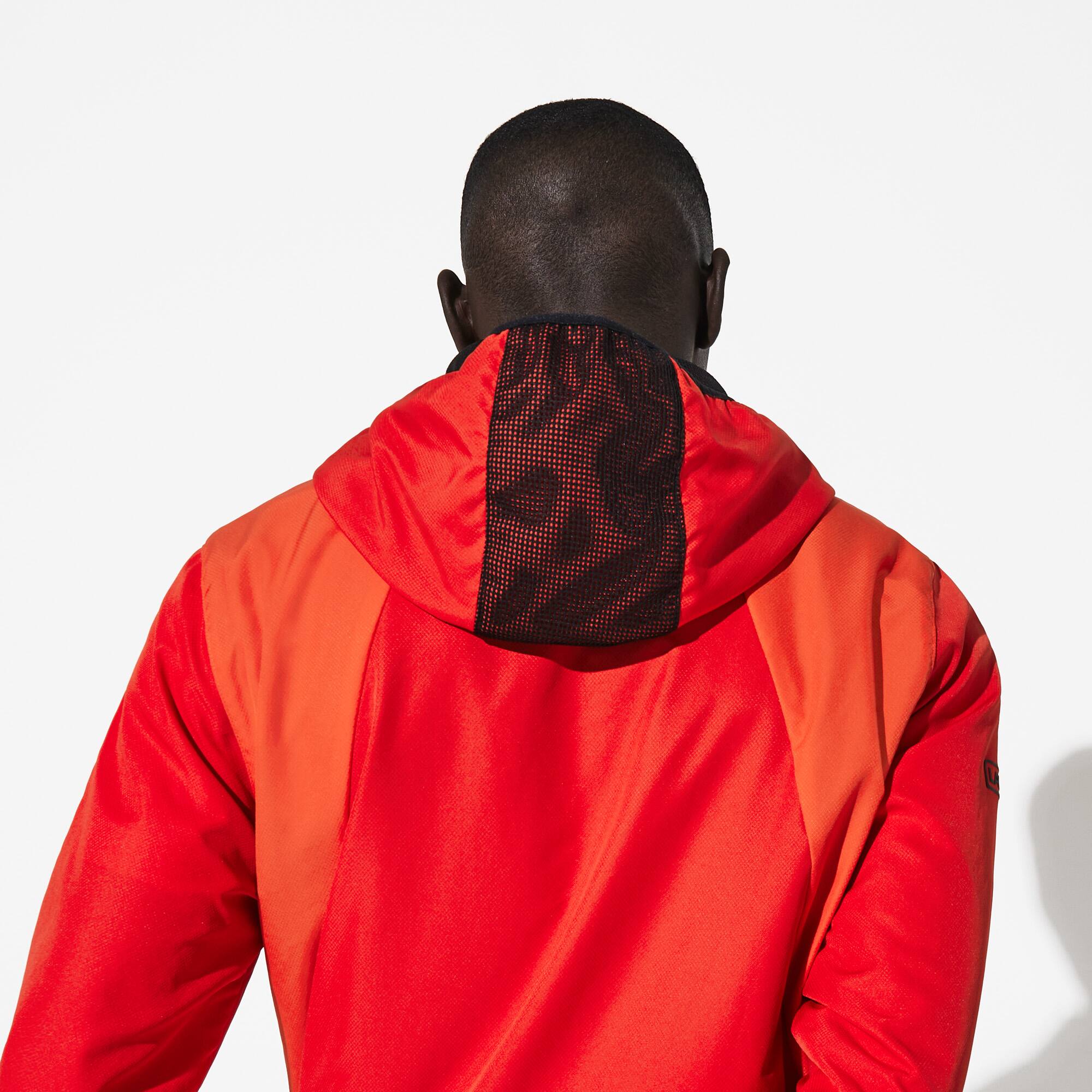 lacoste tracksuit orange