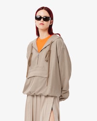 Women's Oversized Flannel Pull Over Jacket