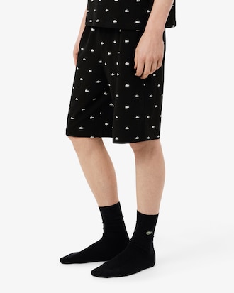 Men's Printed Cotton Pajama Set