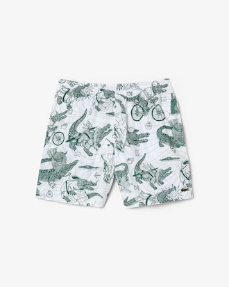 Men&rsquo;s Lacoste x Netflix Printed Swim Trunks
