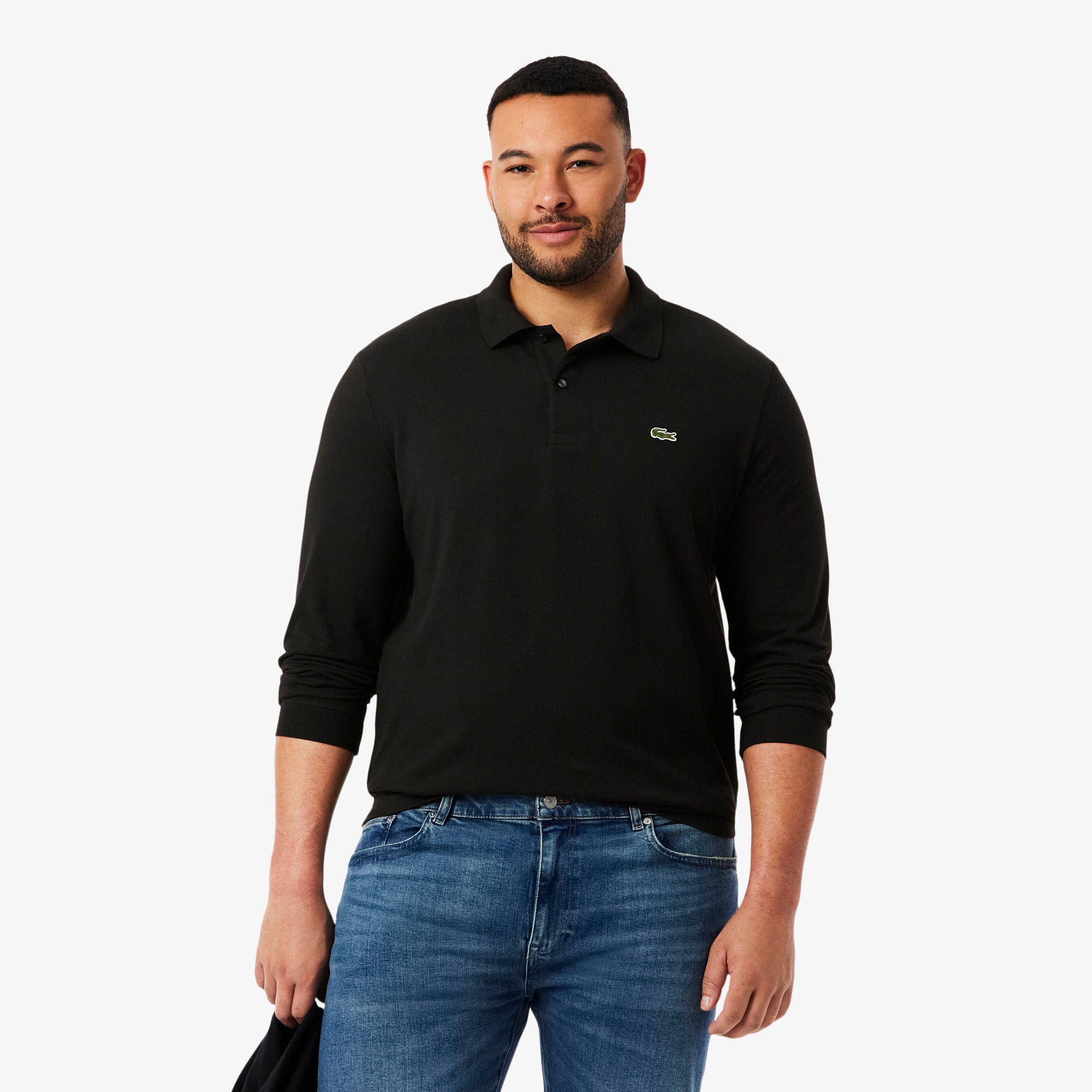 Men's Slim Fit L.12.12 Long Sleeve Polo - Polo Shirts - New In