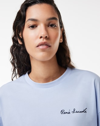 Women's Relaxed Fit Branded Cotton T-Shirt