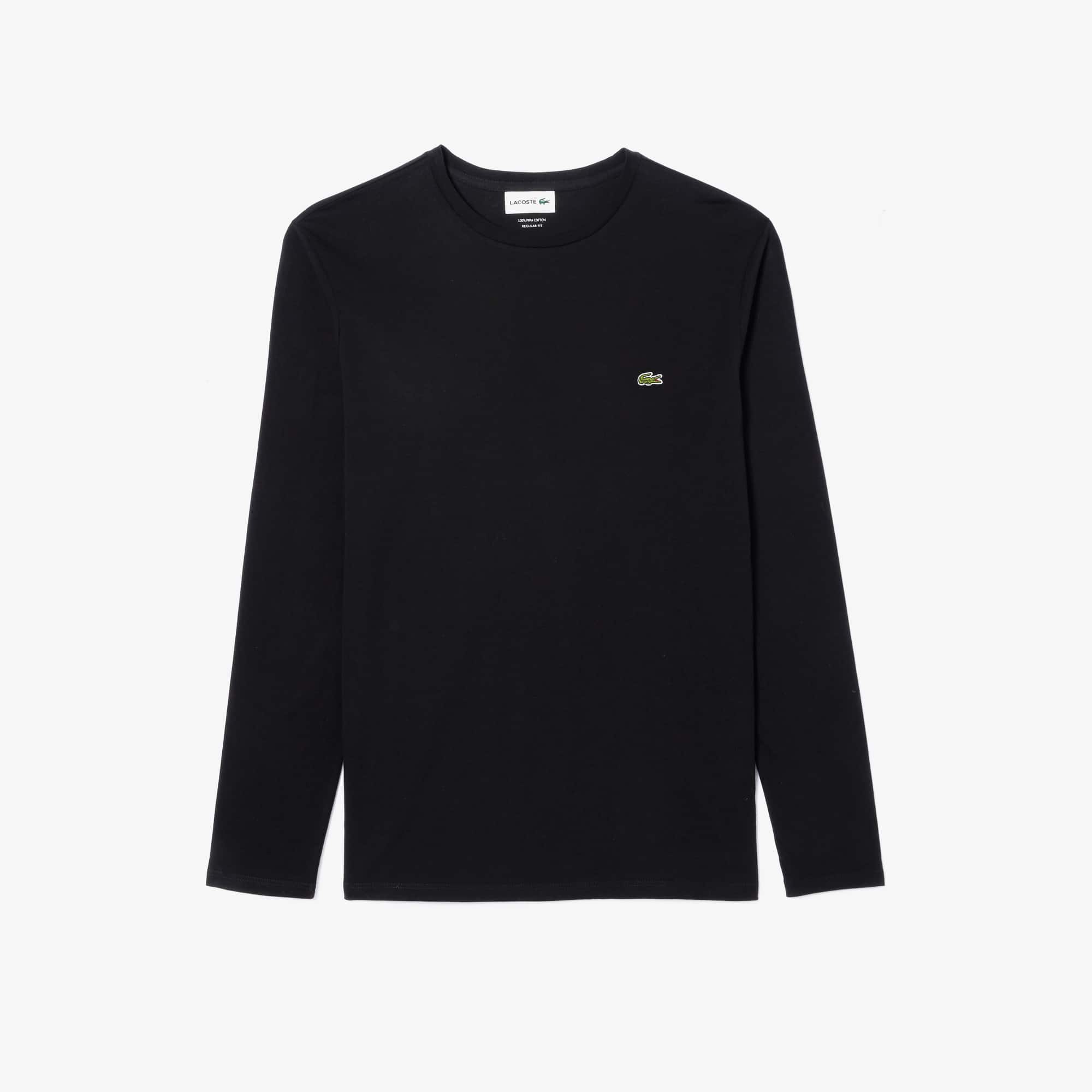 Tシャツ・カットソー LACOSTE Men T Shirts TH6709 31 Black Men's black T-shirt Lacoste TH6709 | S'portofino