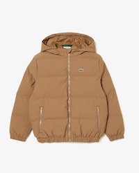 Kids' Embroidered Crocodile Hooded Puffer Jacket