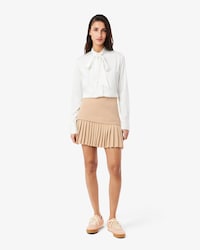 Pleated Cotton Skirt