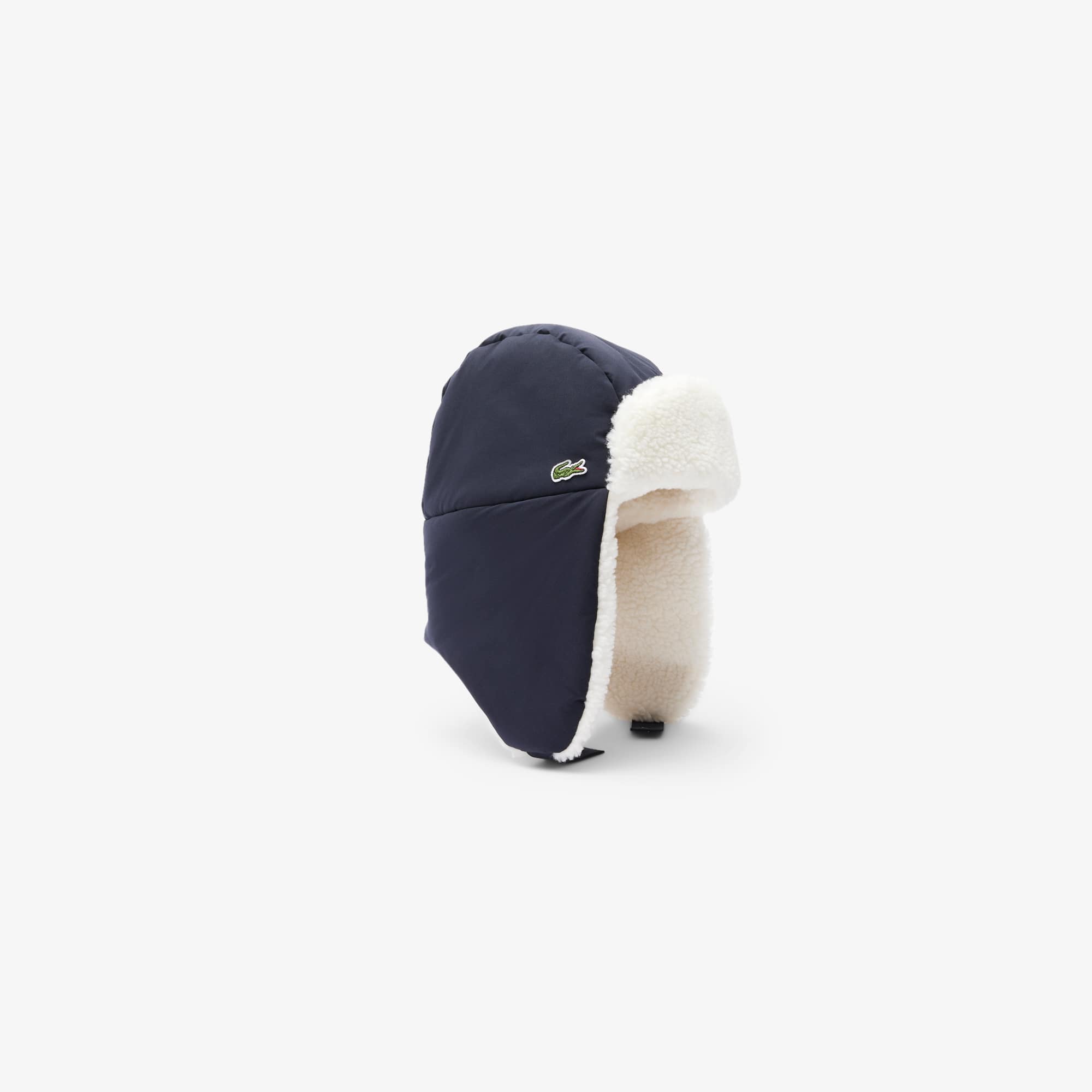 Lacoste Unisex Fleece Lined Water-repellent Chapka In Blue