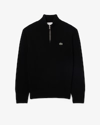 Men's Zip-Up High-Neck Wool Sweater 