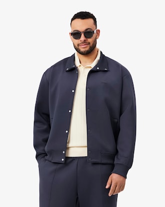 High Neck Embroidered Signature Jacket