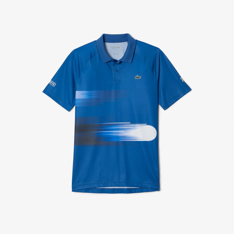 Men's Lacoste SPORT x Novak Djokovic Print Stretch Polo Shirt Men's