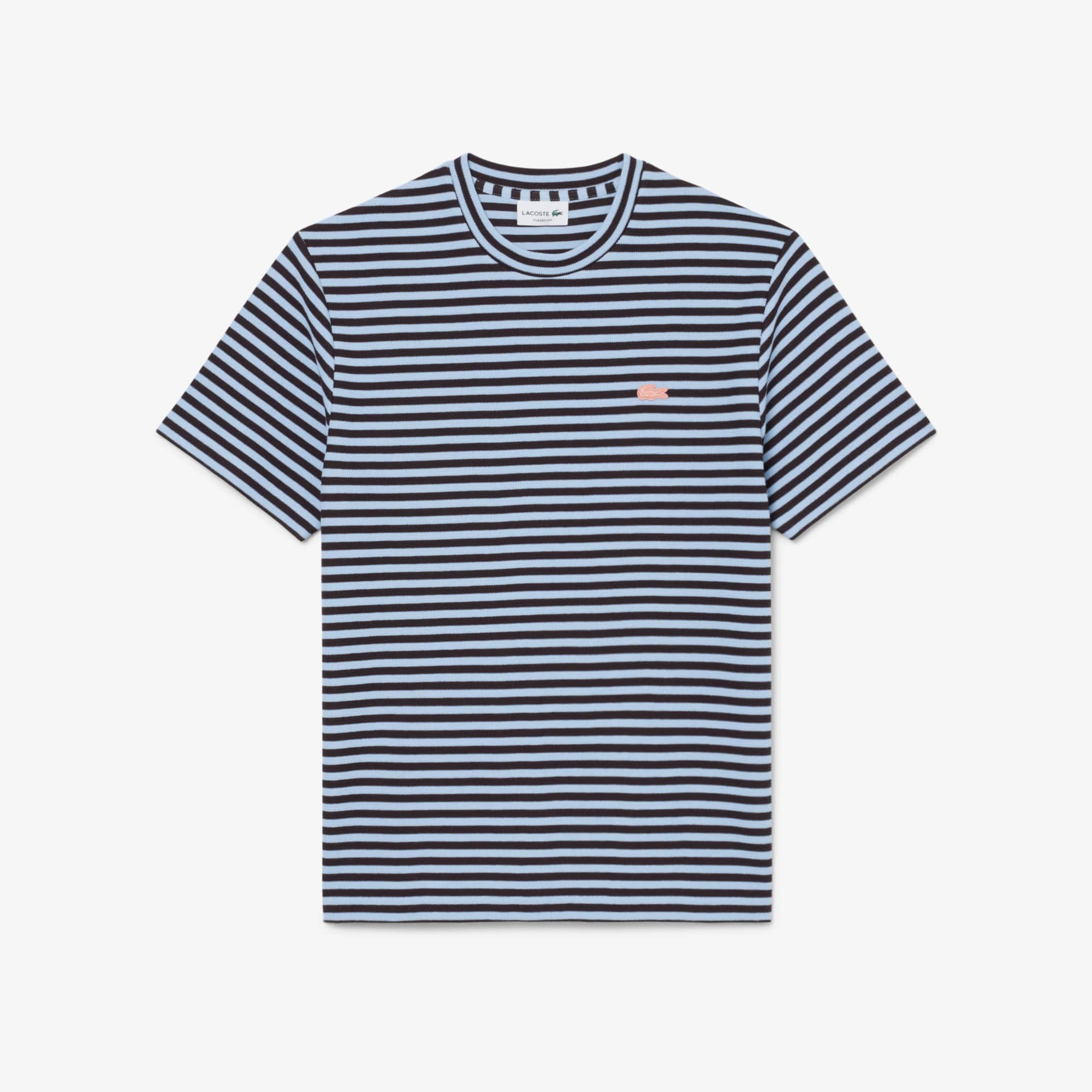 Textured Striped Cotton T-Shirt - Men's Collection - New In 2026