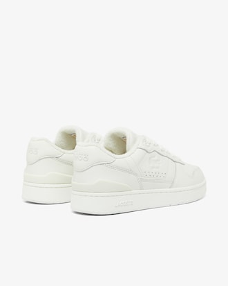 Sneakers de deporte de piel con clip en T para mujer