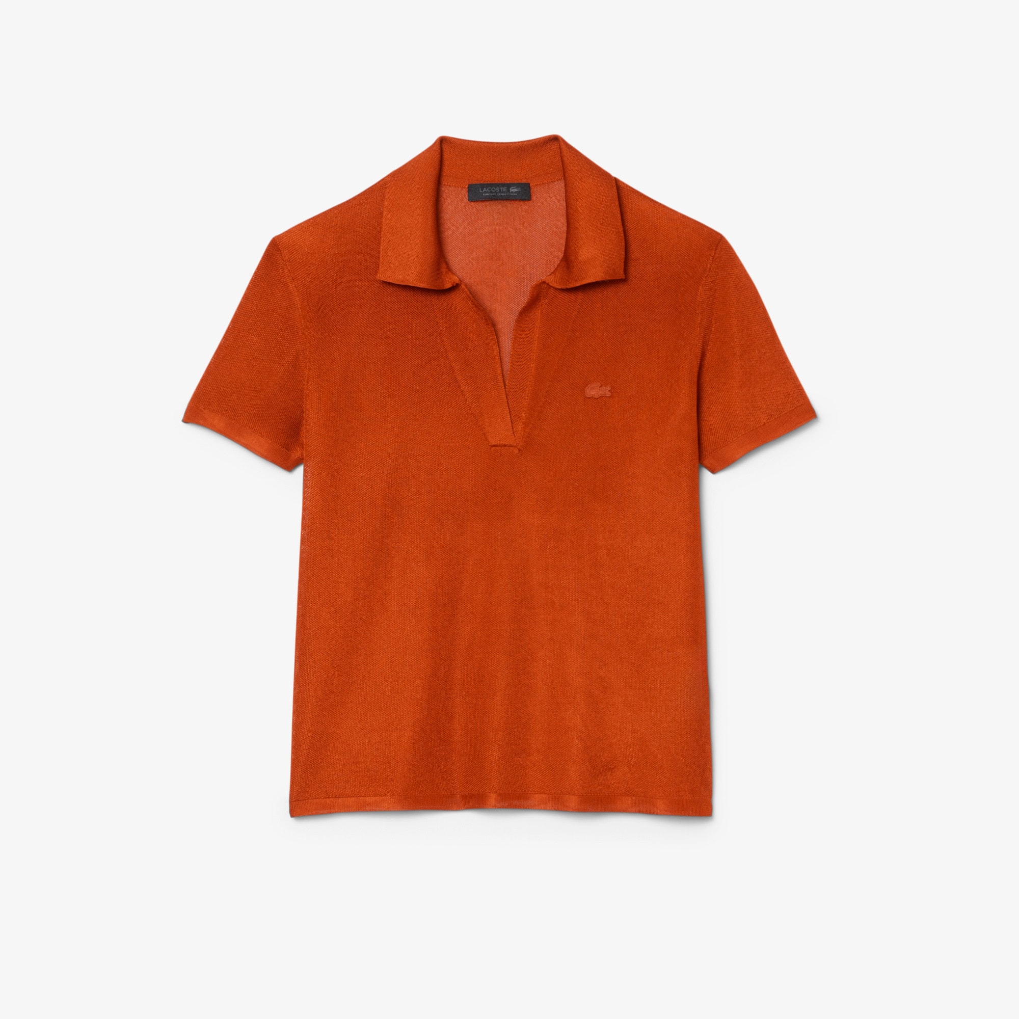 Runway Slim Fit Satin Piqué Polo Shirt