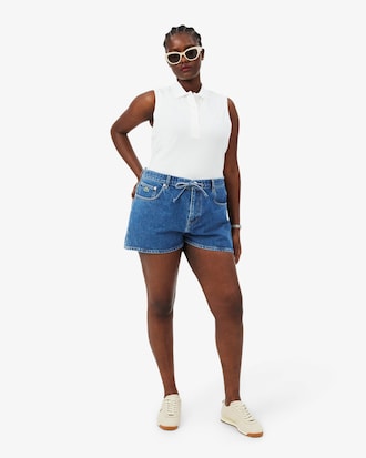 Cotton Denim Shorts