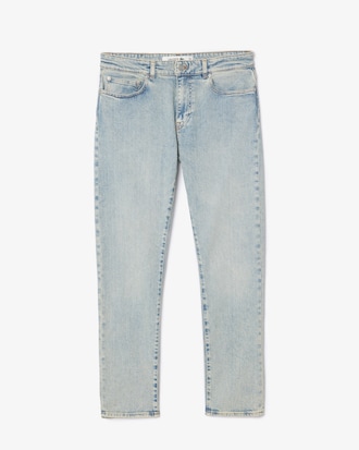 Jeans índigo de corte slim con cinco bolsillos para hombre