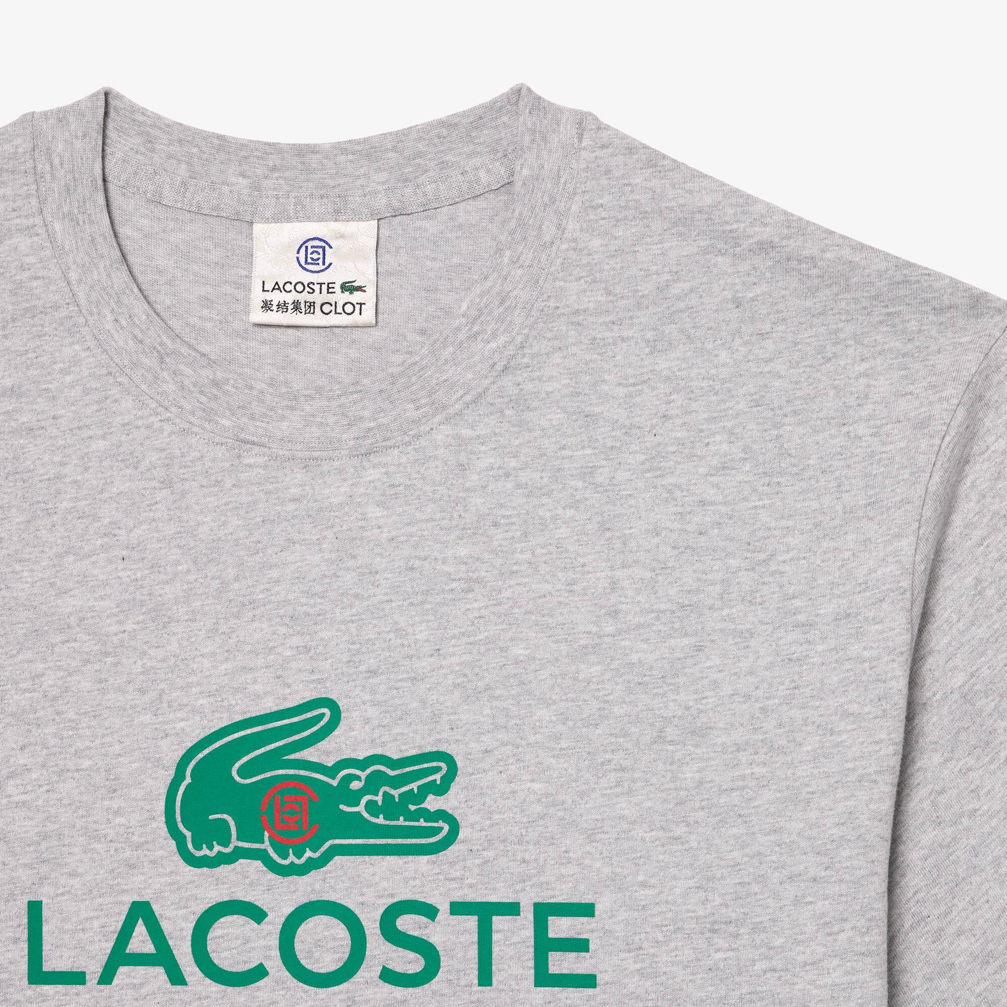 Unisex Lacoste x CLOT Printed Cotton T-Shirt - T-shirts