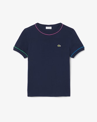 Playera de algod&oacute;n con ribete en contraste para ni&ntilde;o