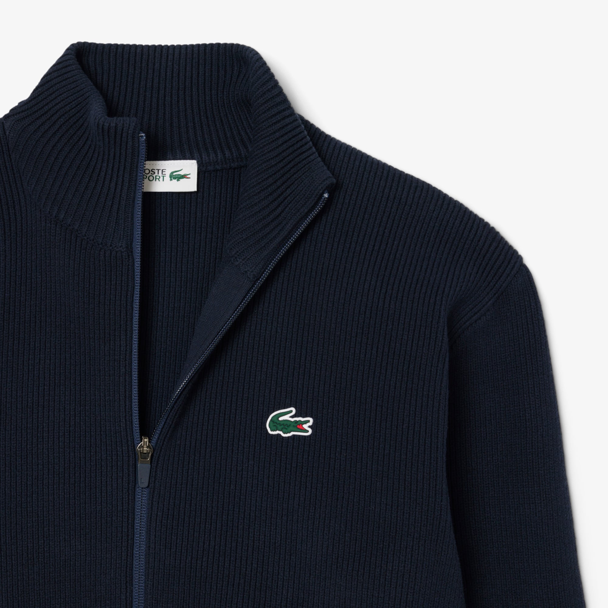 Men's Ribbed Knit Zip-Up Golf Sweater - Sweaters & Sweatshirts