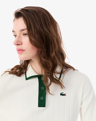 Women's Polo Collar Stretch Golf Sweater