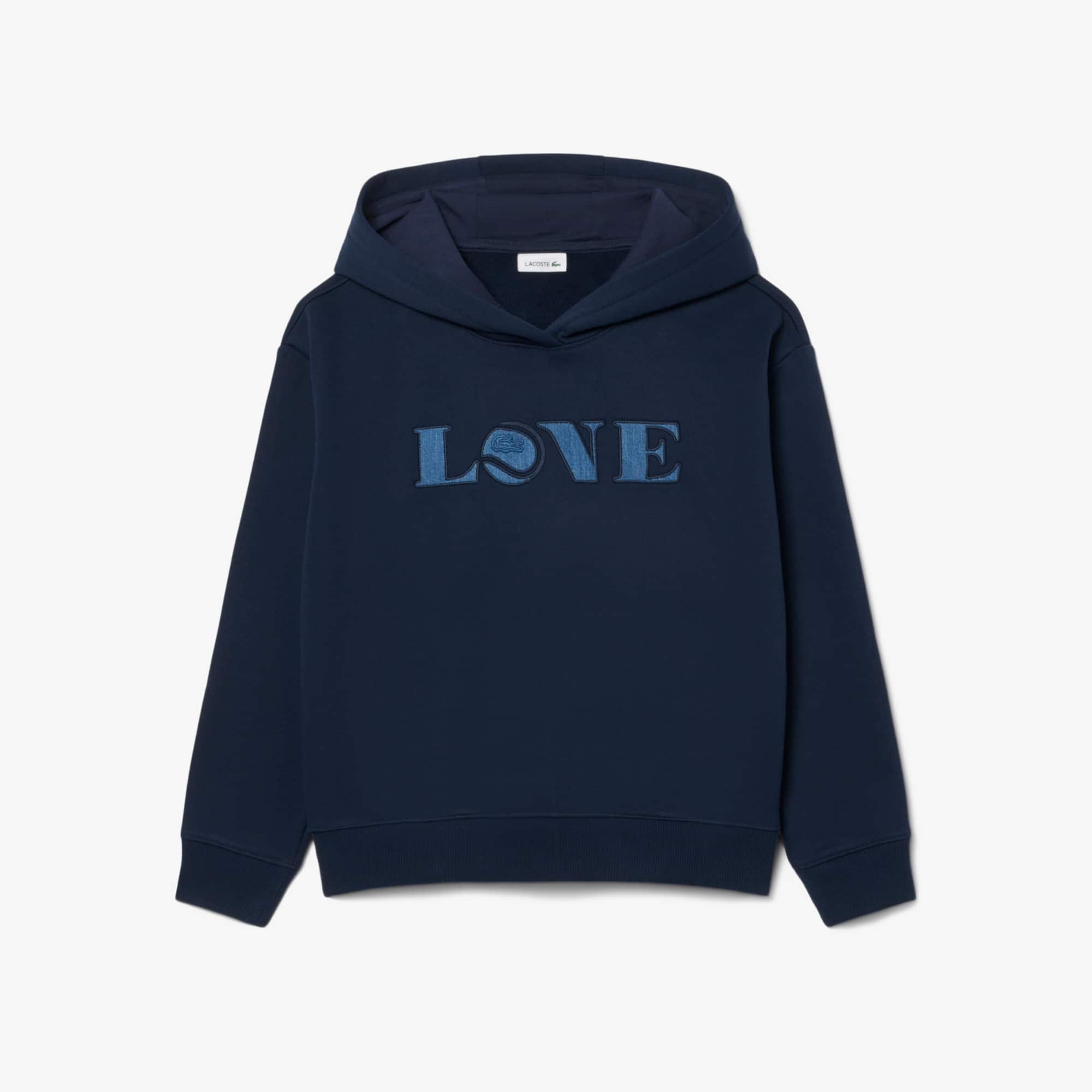 Patch Accent Fleece Badge Hoodie