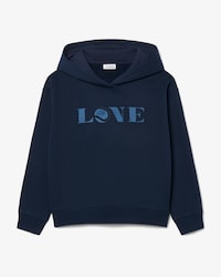 Patch Accent Fleece Badge Hoodie