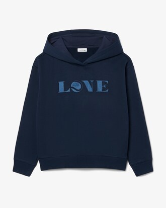 Patch Accent Fleece Badge Hoodie