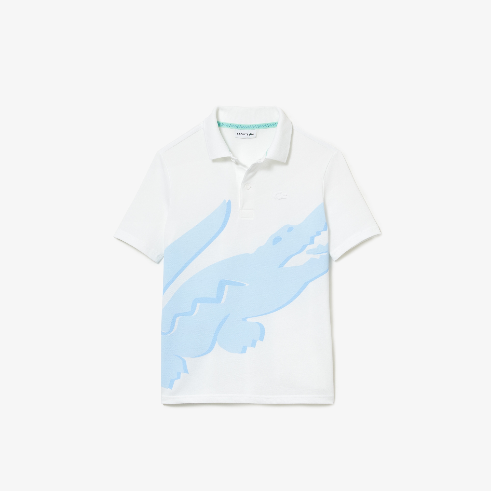 Boys' Lacoste Crocodile Print Stretch Organic Cotton Polo Boy's
