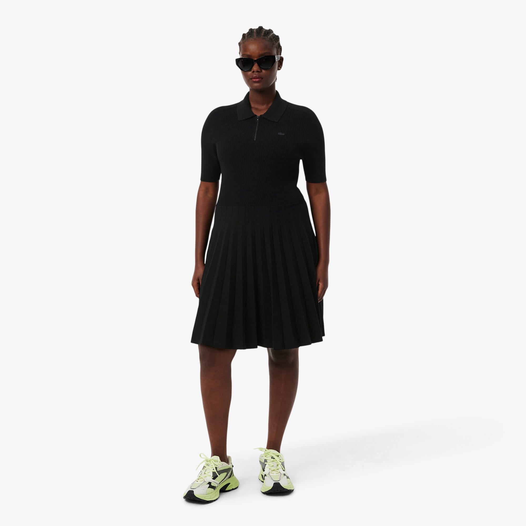 Women's Pleated Polo Collar Dress - Dresses - New In 2026 | Lacoste