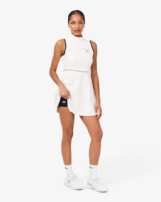 Vestido de Tenis Retro con Insignia Ultra Dry