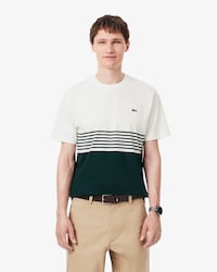 Striped Jersey Color-block T-shirt