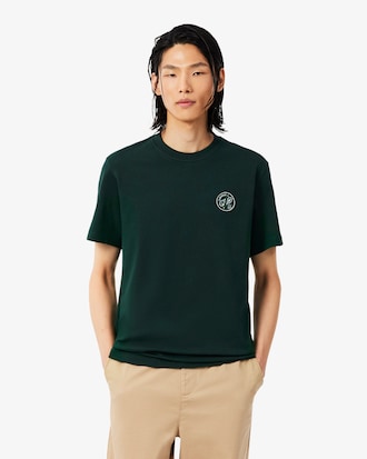 Tennis Badge Accent Cotton Jersey T-shirt