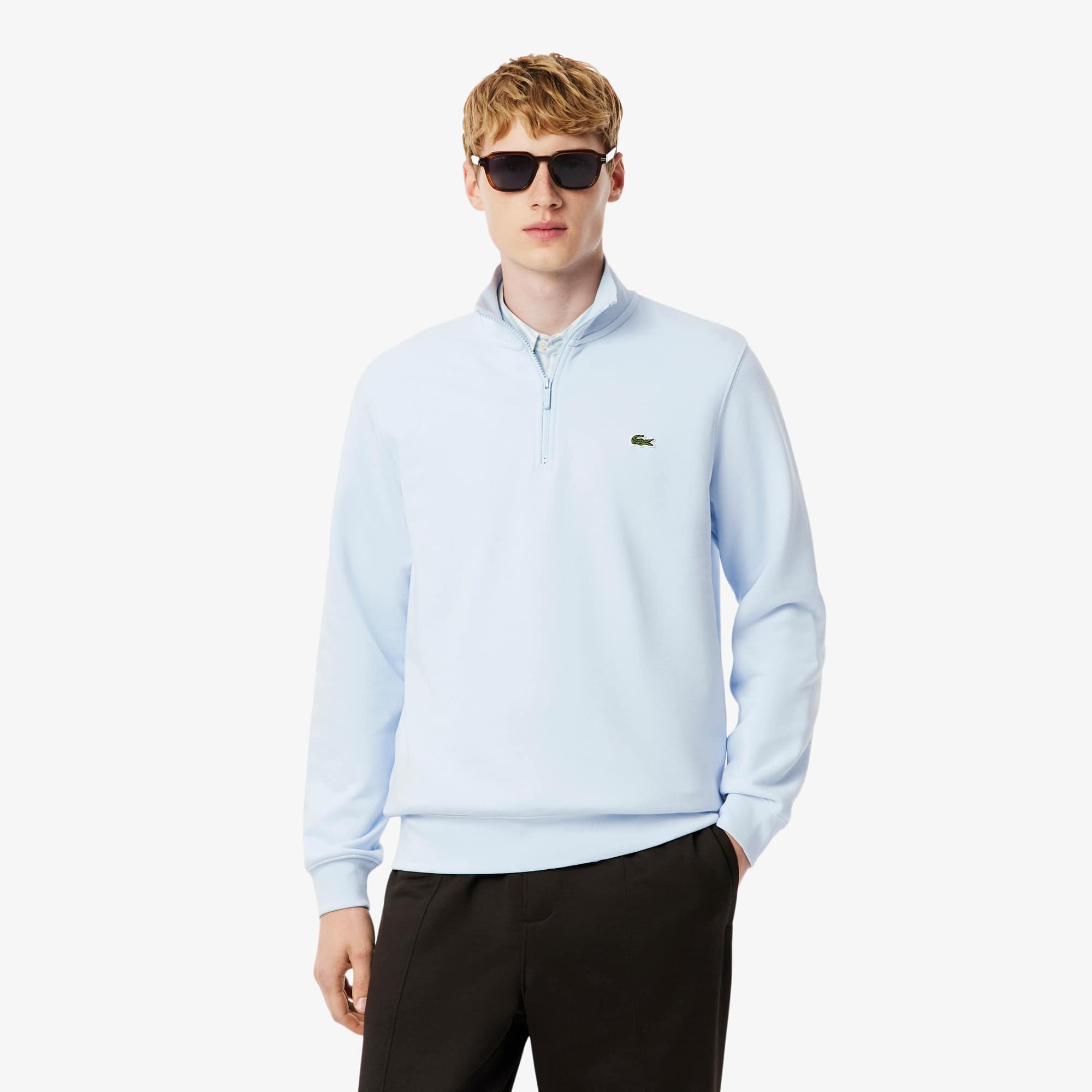Lacoste Men's Zip-Up Fleece Sweatshirt