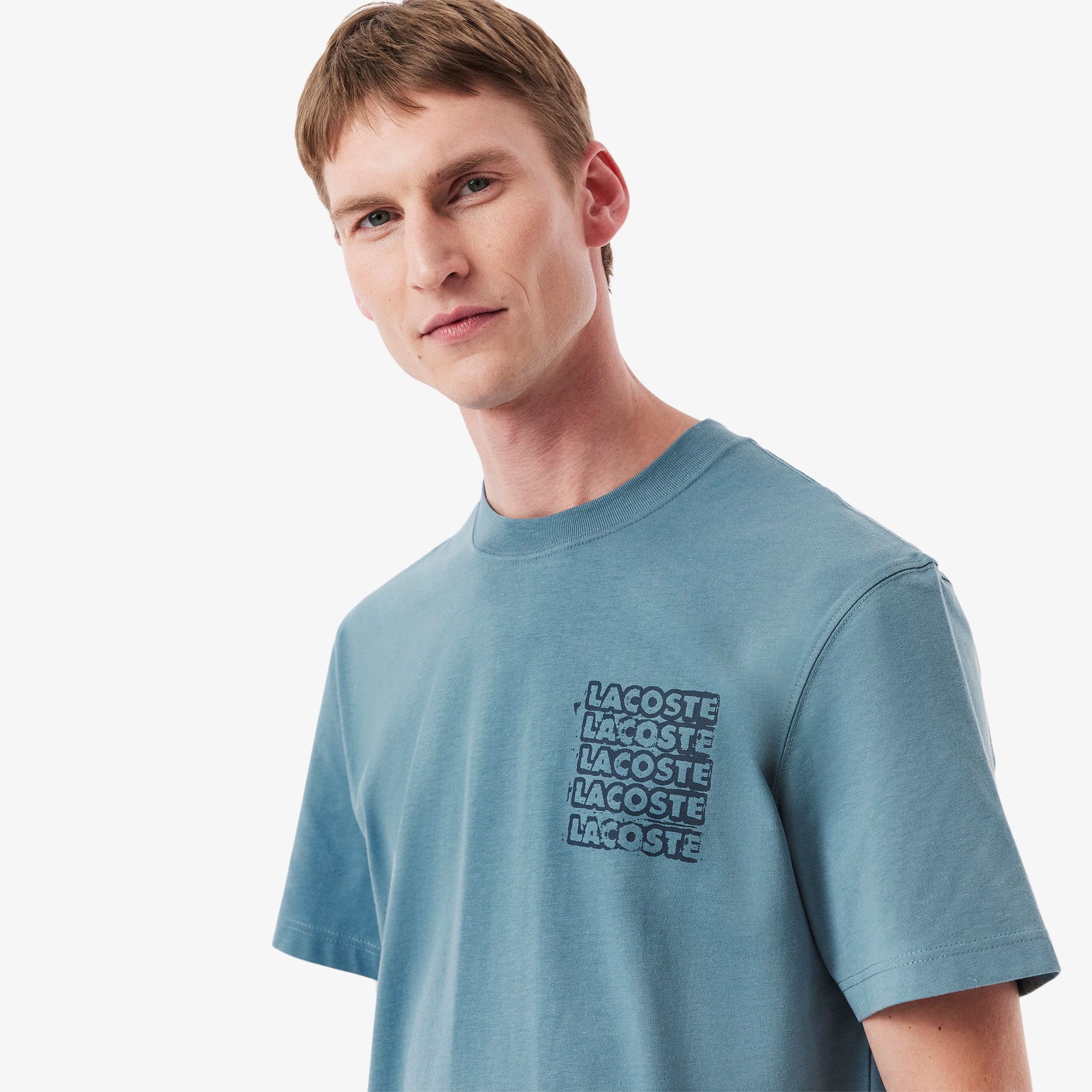 Men's Cotton Jersey Graphic T-Shirt - T-shirts - New In 2026 | Lacoste