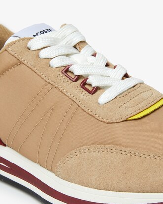 Women's Lacoste L-Spin Leather and Textile Trainers