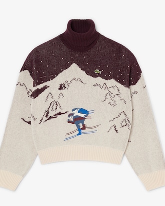 Archive Edition Jacquard Roll Neck Striped Sweater