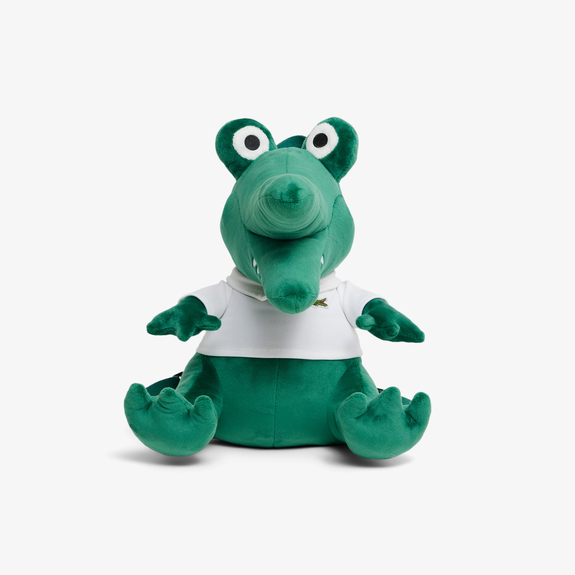 Lacoste Plush Crocodile Backpack - One Size In Green