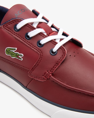 White Sneakers Lacoste Marina Boat Shoes Men's Bayliss Deck Color