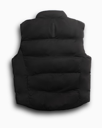 Men's Fold Away Hood Short Vest Jacket