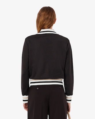 Sudadera Con Cierre  De Rayas