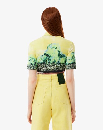Women's Runway Graphic Print Slim Fit Polo
