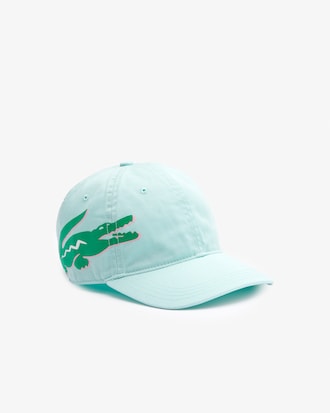 Women's Oversized Crocodile Cotton Gabardine Cap
