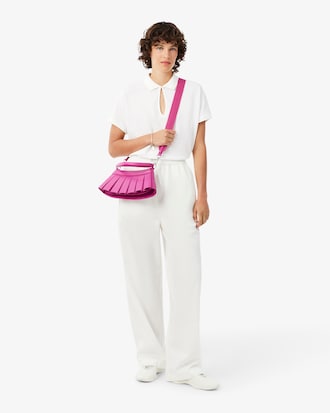 Relaxed Fit Scallop Trim Fluid Piqu&eacute; Polo Shirt