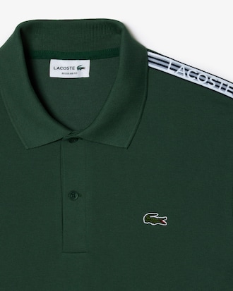 Regular Fit Stretch Piqué Logo Polo