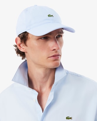 Casquette unisexe unie Lacoste en twill de coton biologique